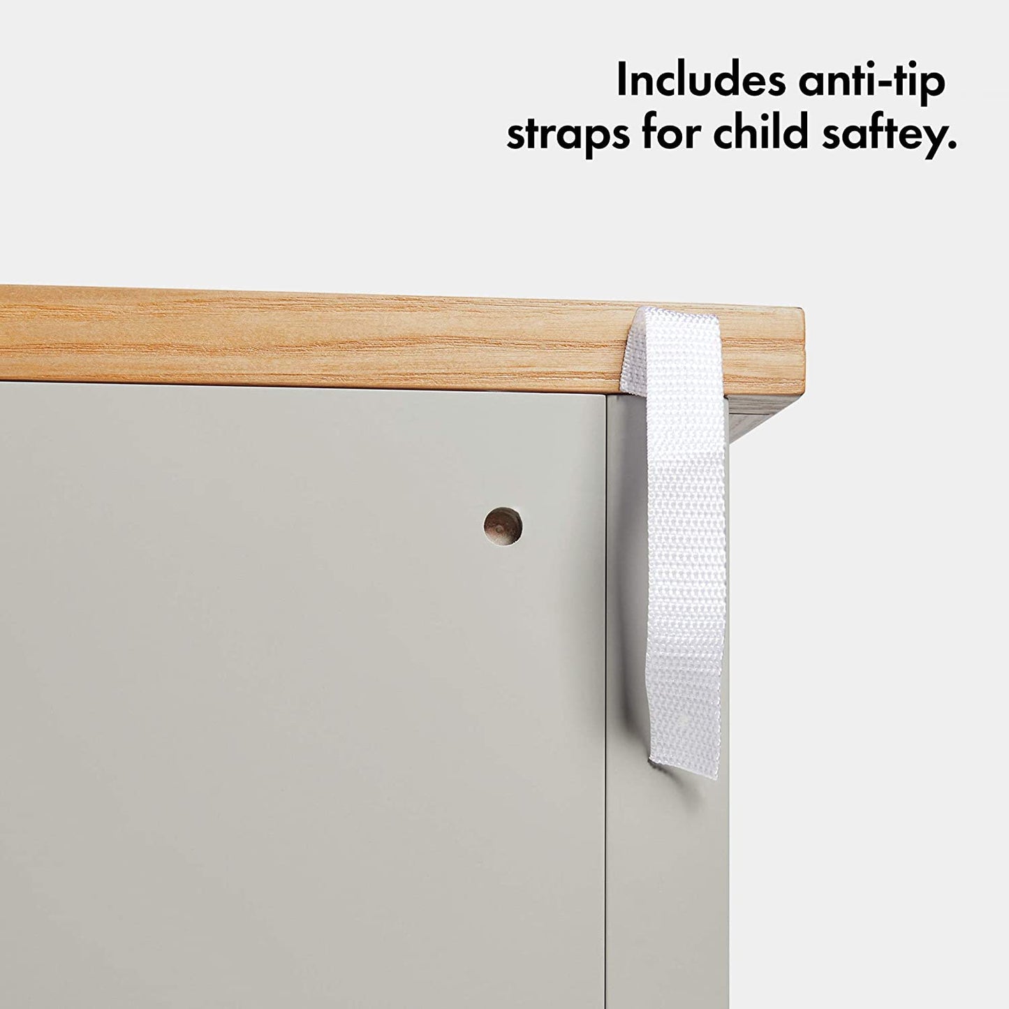 NEW Grey & Ash Veneer Console Table – Natural Wooden Sideboard, Soft Close Storage Drawer