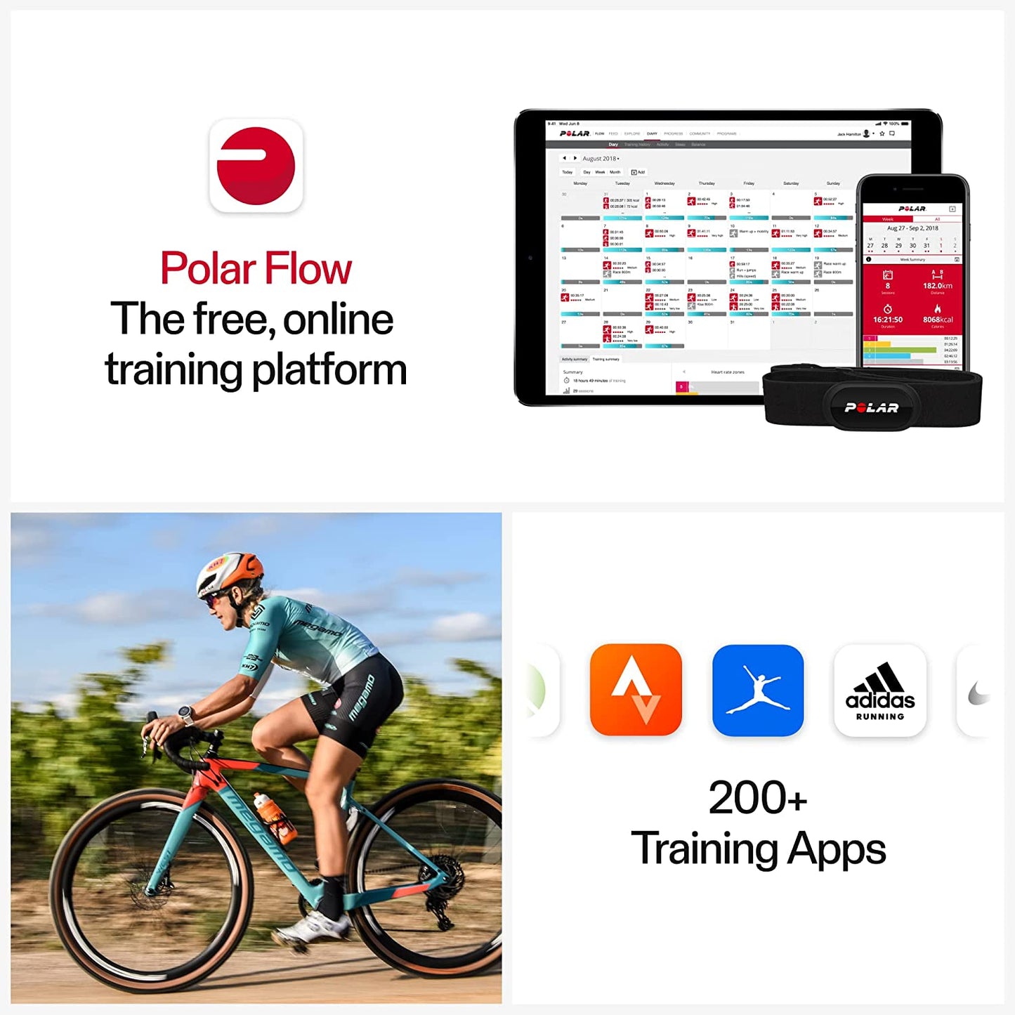 Polar H10 Verity Sense -Heart Rate Sensor – ANT +, Bluetooth Connectivity, ECG/EKG, Waterproof