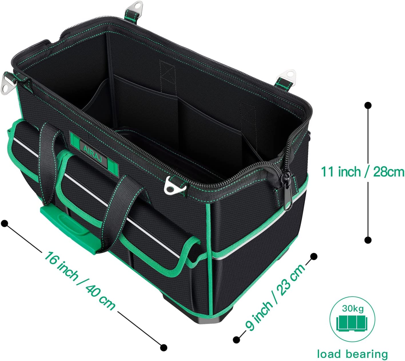 NEW! 16 Inch Tool Bag with Night Reflector Strip Tool Storage Bag