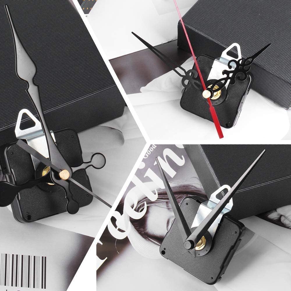 Clock Mechanism Kit Battery Powered Quartz Movement Replace Long Short Shaft