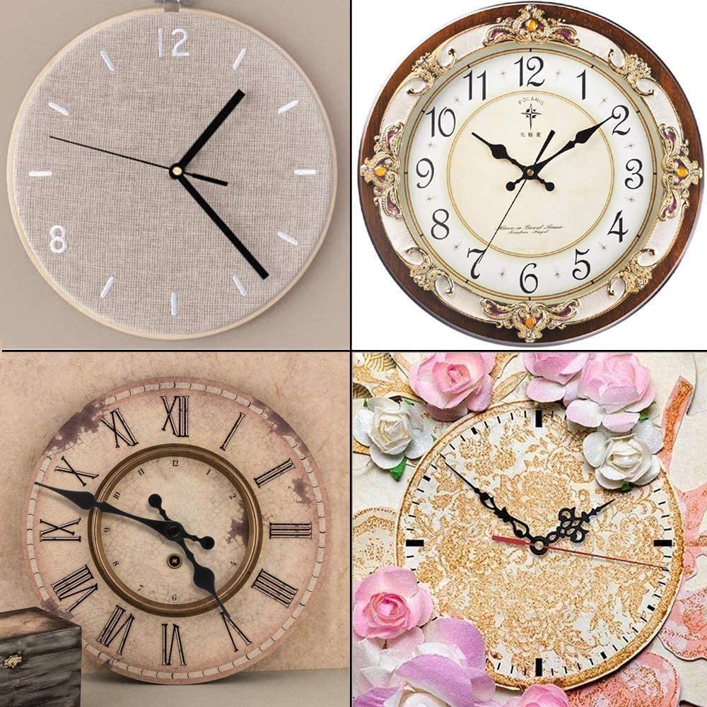 Clock Mechanism Kit Battery Powered Quartz Movement Replace Long Short Shaft