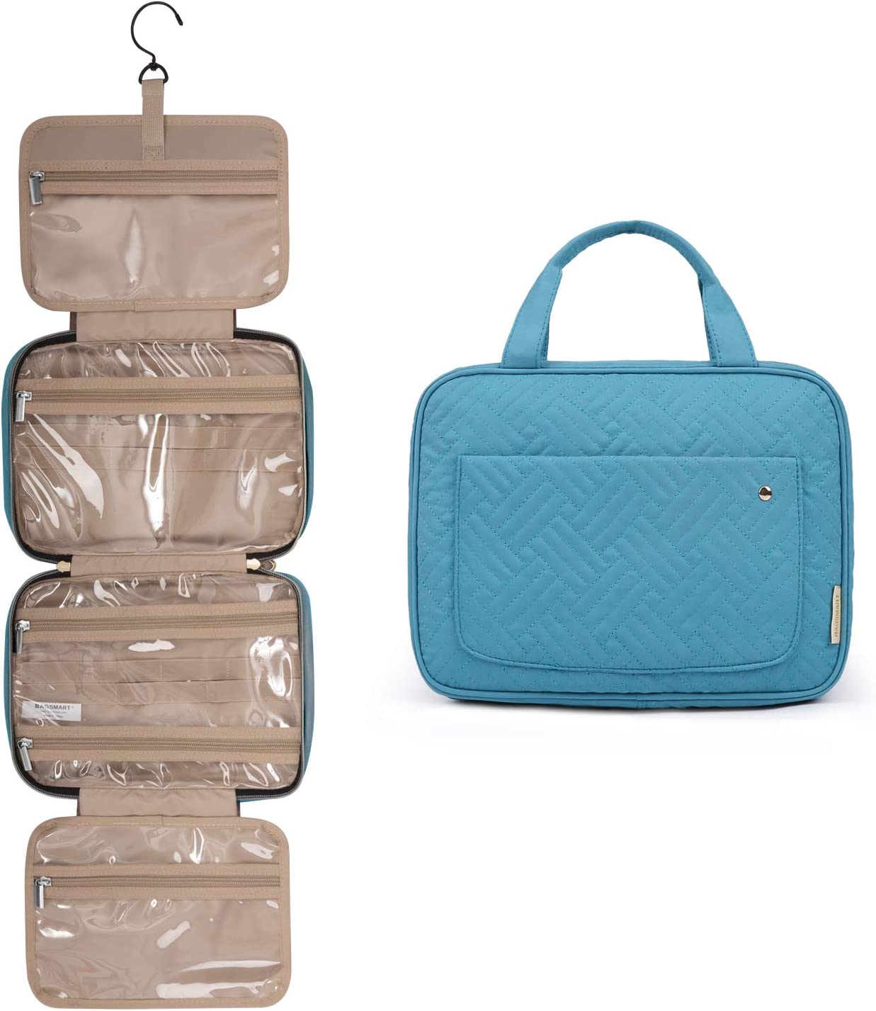 Toiletry Bag Hanging Travel Wash Bag Women's Cosmetic Bag for Full Sized Container