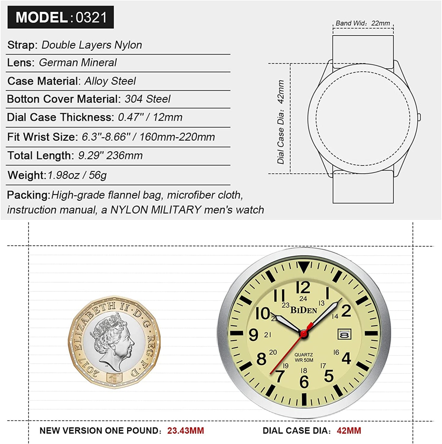 NEW! Mens Watches for Men Analogue Quartz Waterproof Wrist Watches for Men FREE SHIPPING