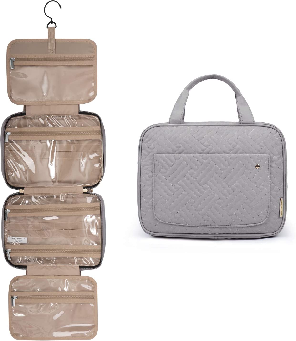 Toiletry Bag Hanging Travel Wash Bag Women's Cosmetic Bag for Full Sized Container