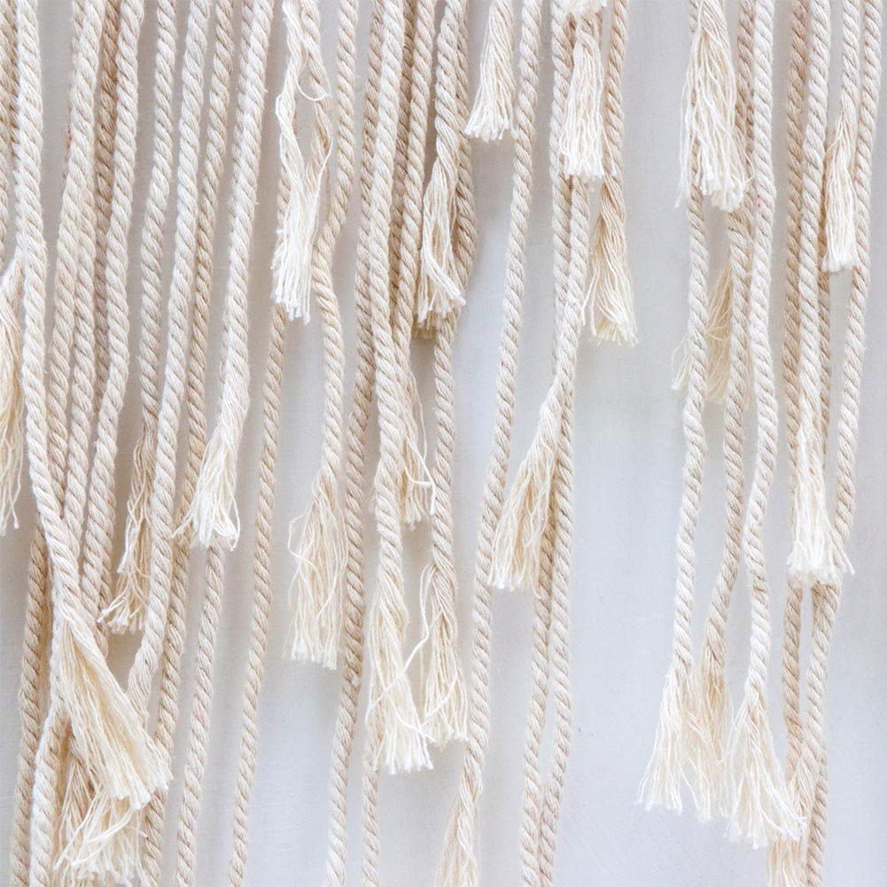 Boho Wedding Backdrop Decorations 45 x 39 Inch, Handmade Woven Tapestry Wall Hanging