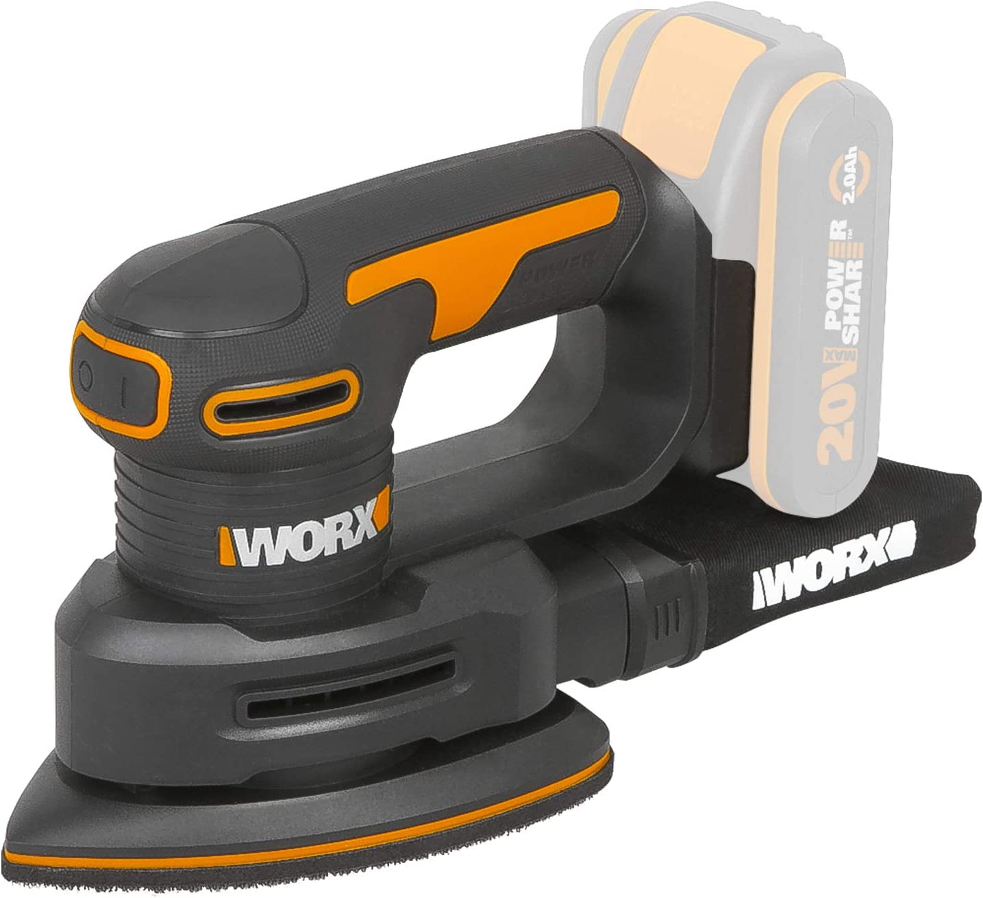 WORX 18V (20V Max) Cordless Detail Sander (Tool only)