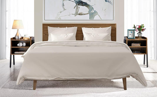 2 Set Industrial Bedside Table, Wooden Nightstands with 3 Tier Open Drawer Rustic Brown