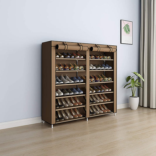 Shoe Rack 6-Tier Shoe Storage Holdup to 36 Pairs Shoes With Non-woven Fabric Cover