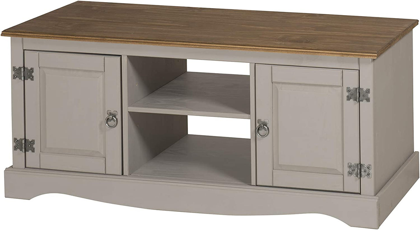 Corona Grey Wax 2 Door TV Stand Unit FREE SHIPPING