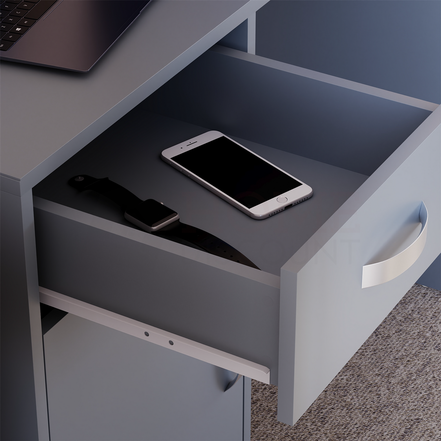 NEW Computer Desk PC Laptop Table 1 Door 1 Drawer Home Office Work Study Workstation