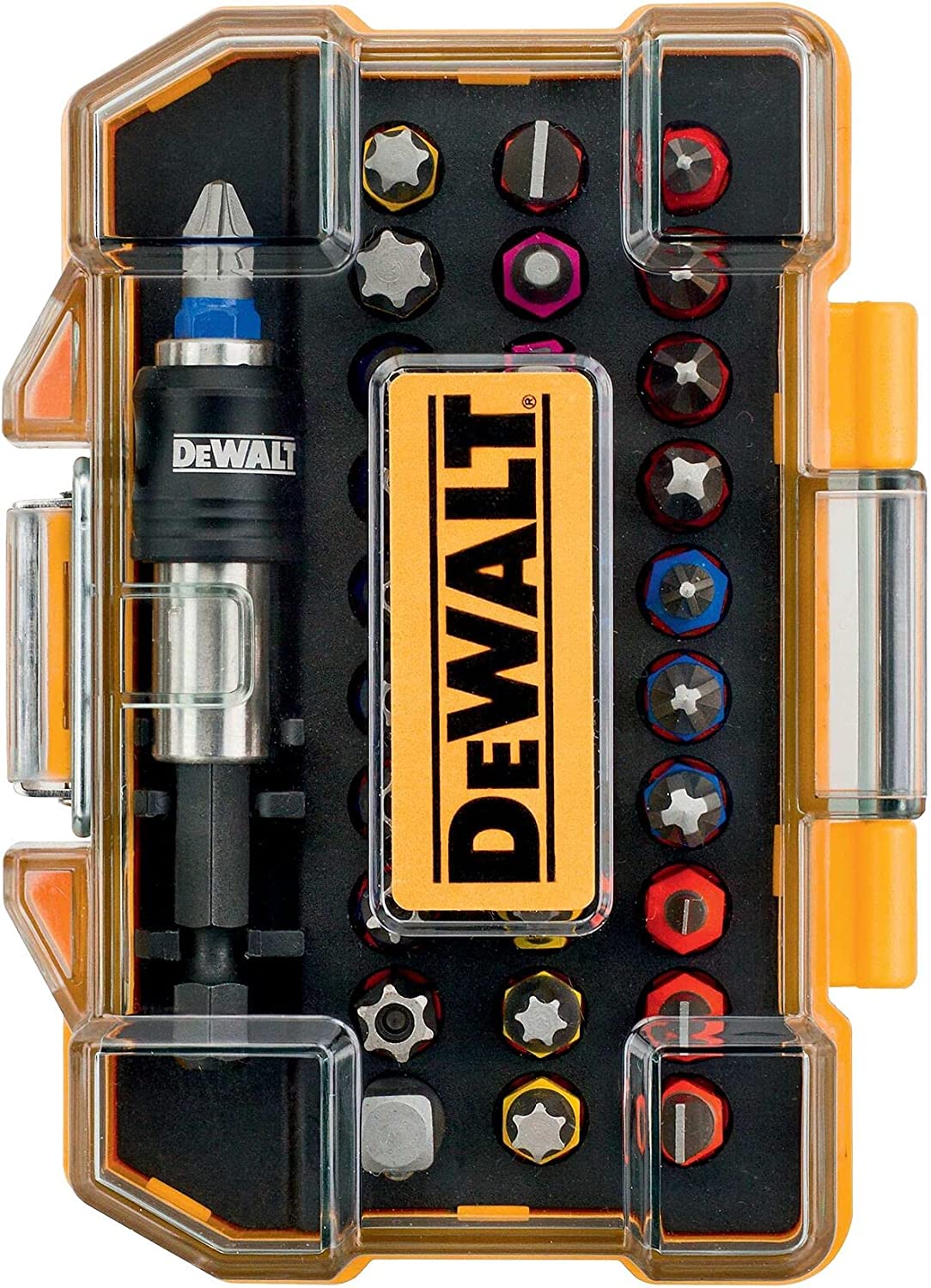 DEWALT DT7969-QZ, 32 Piece XR Professional Magnetic Screwdriver Bit Accessory Set, Yellow