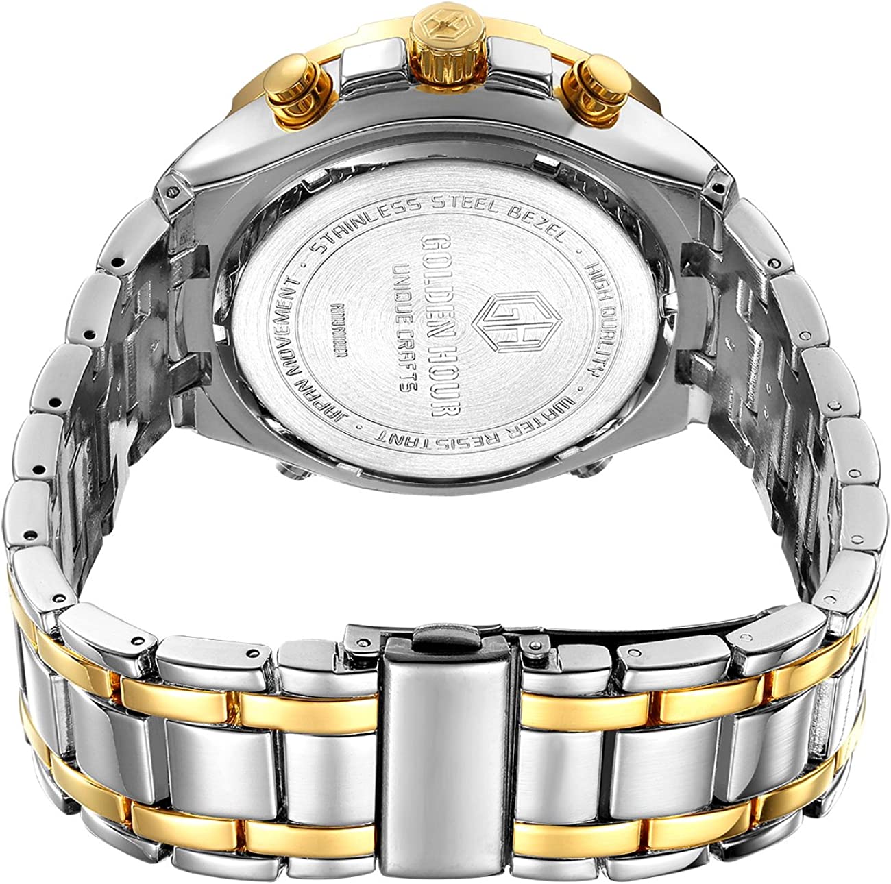 SALE! Fashion Mens Watches Stainless Steel Heavy Sport Chronograph Waterproof FREE SHIPPING