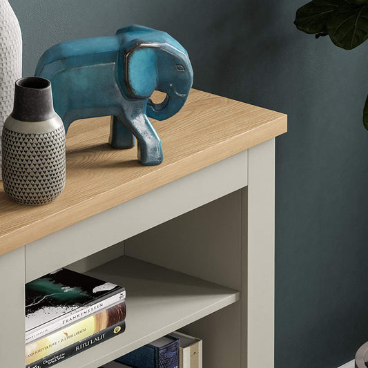 3 Tier Bookcase Modern Display Shelves Storage Grey