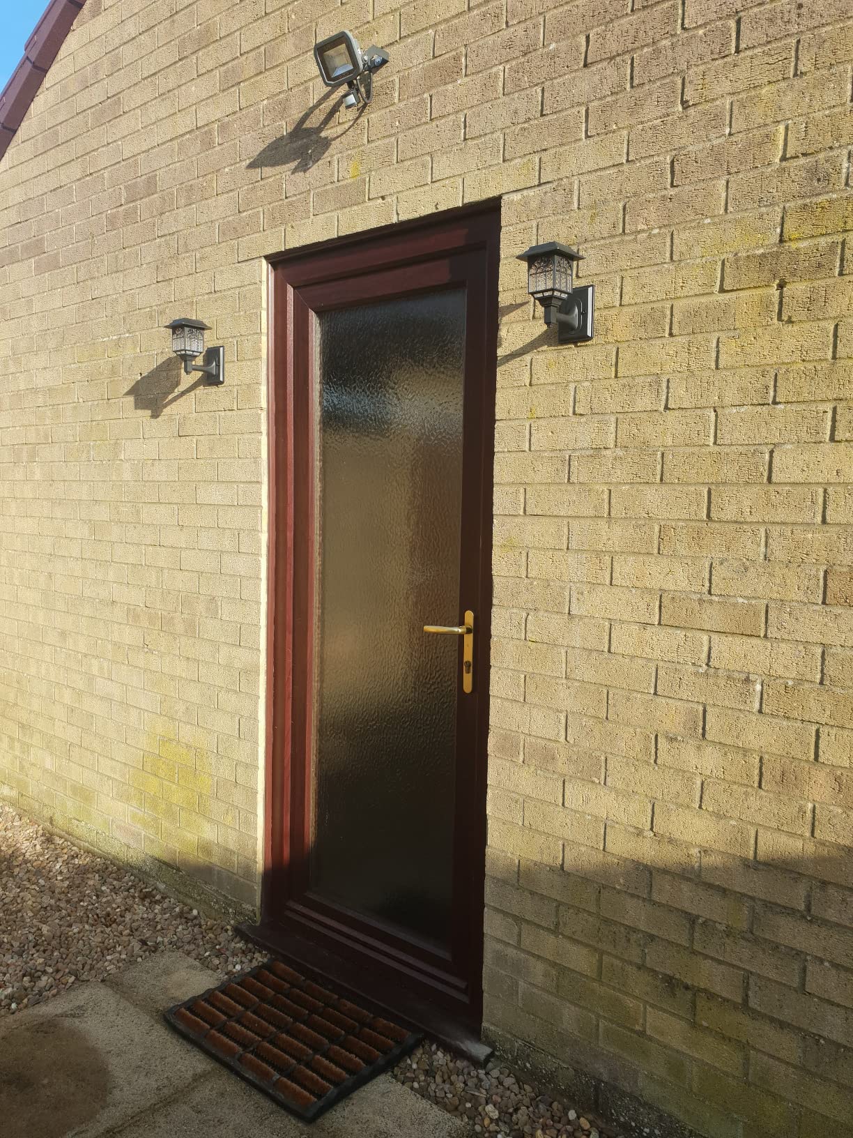 2 Pcs Solar Fence Lights Solar Lights Outdoor Garden LED Solar Powered Waterproof FREE SHIPPING