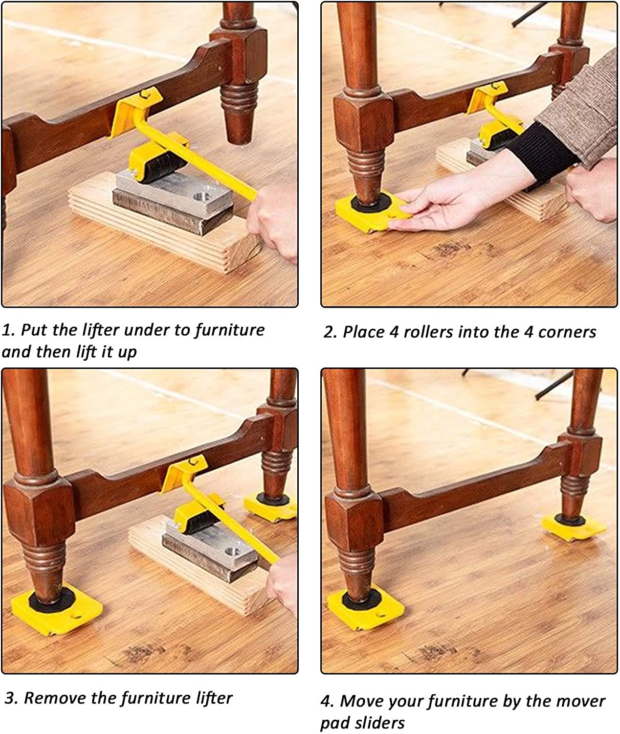 💥SALE💥 Furniture Appliances Lifter Kit & Moving Tool Set Heavy Duty 440Lbs Load Capacity