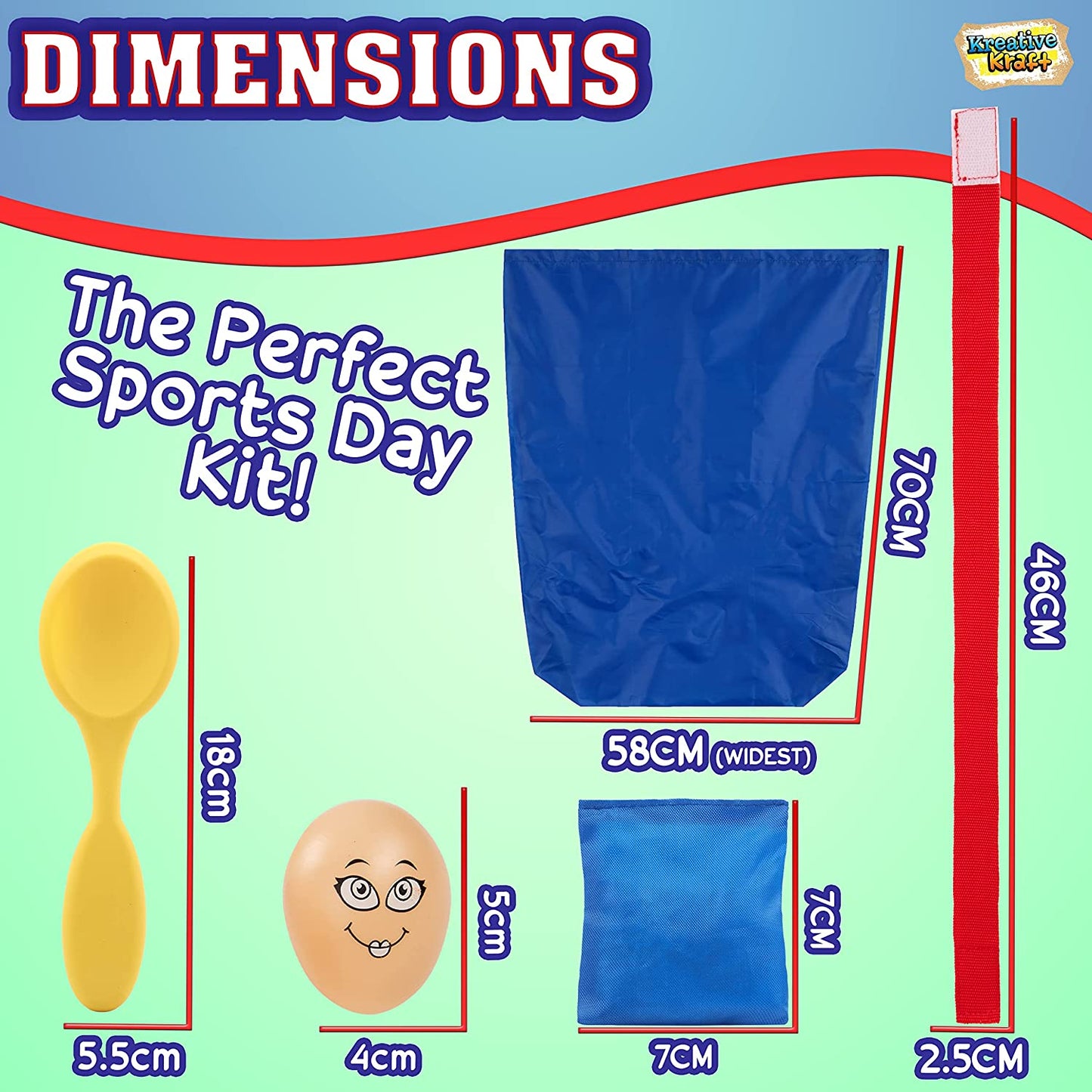 Sports Day Kit Ring Toss Game Cones Bean Bags Throwing Egg & Spoon Race Sack Race Outdoor Games