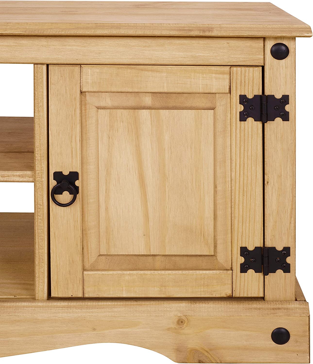 Corona TV Stand 2 Door Flat Screen Unit Television Cabinet Solid Mexican Pine Wood