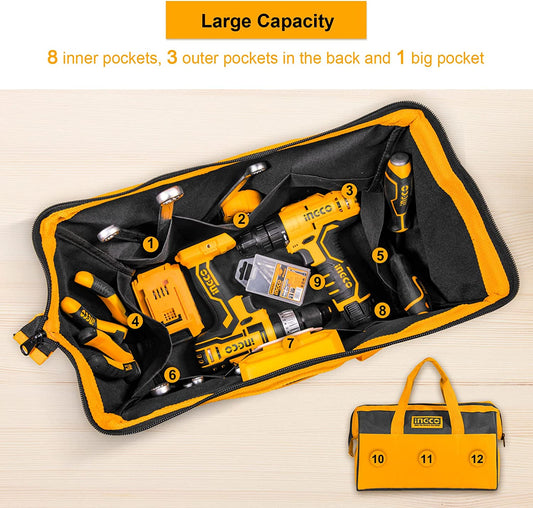 16 Inch Tool Bag Organizer with Wide Mouth Water-proof Multi-use Tool Tote Bag FREE SHIPPING