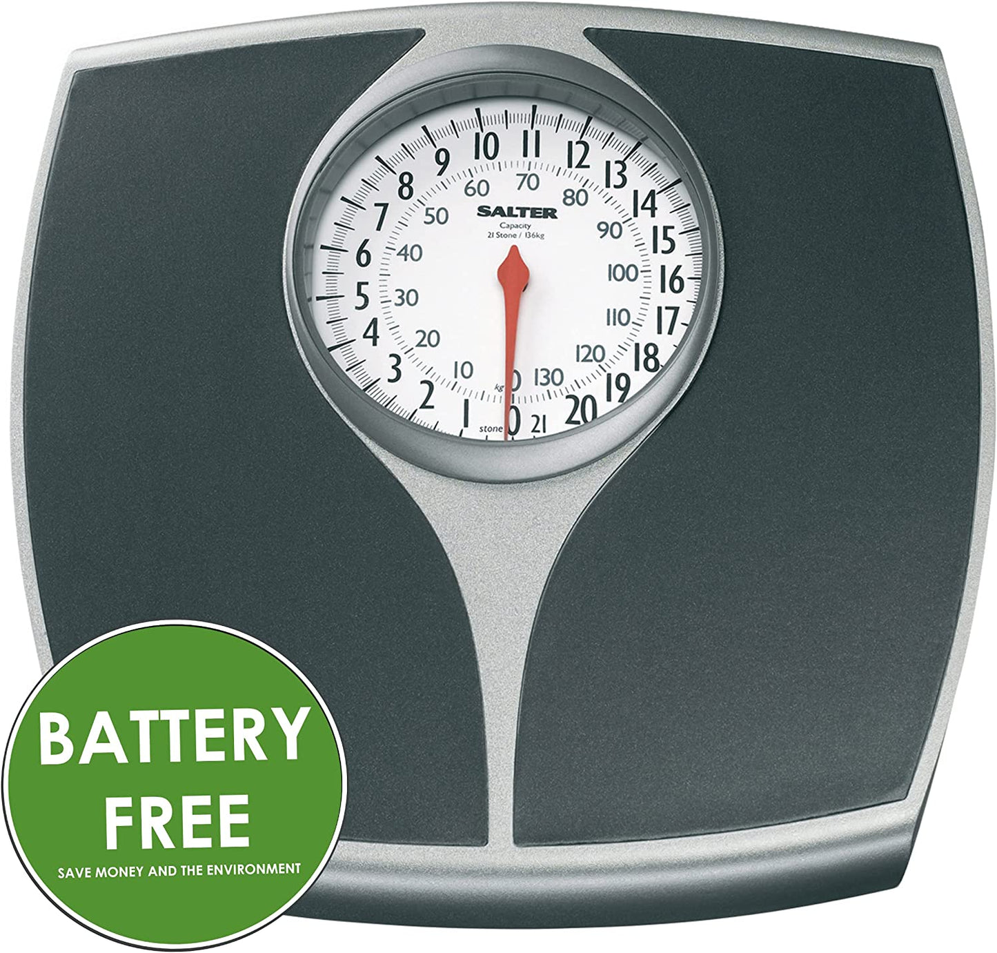 Speedo Dial Mechanical Bathroom Scale For Body Weight, 136KG Capacity, No Batteries Required
