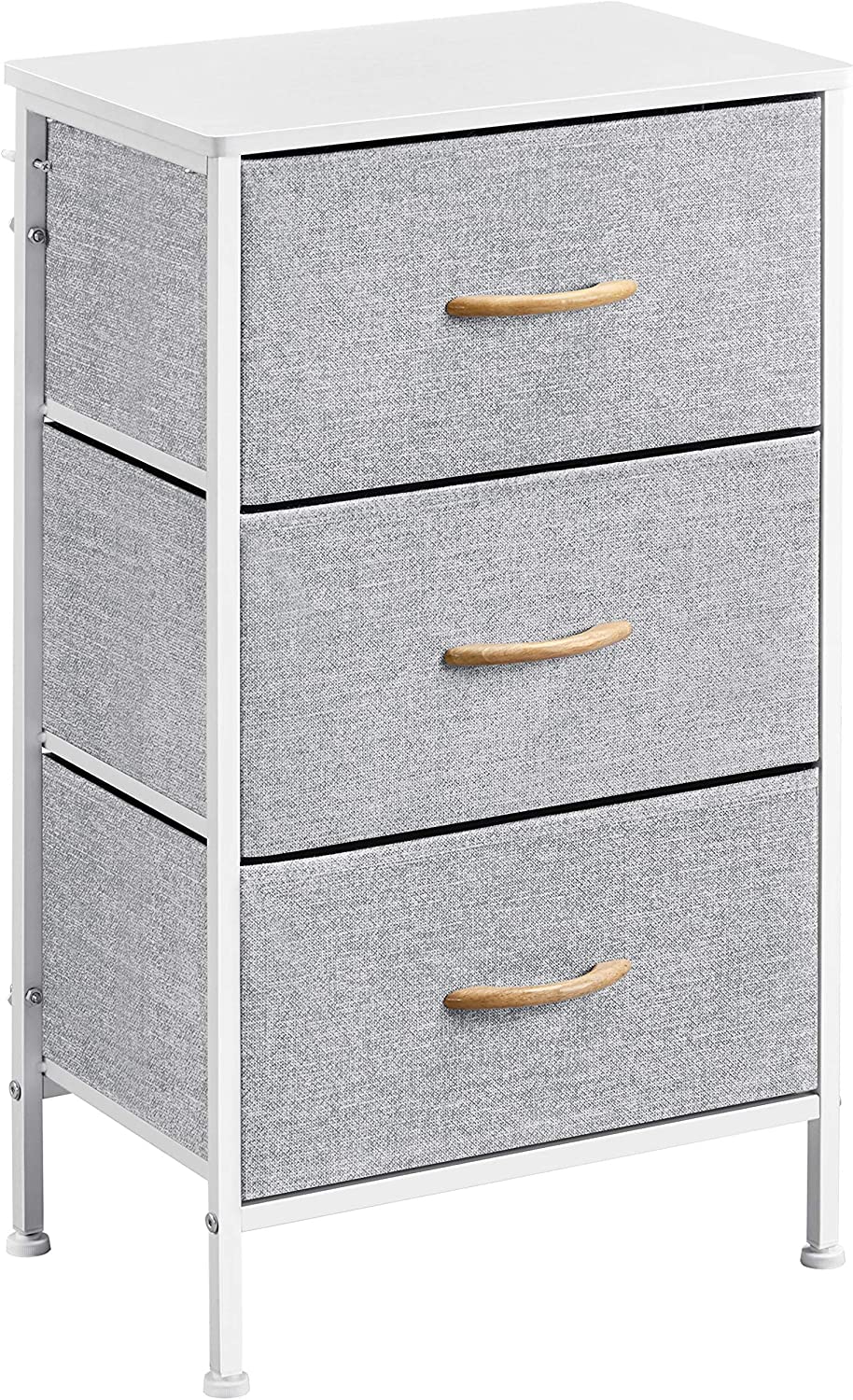 3 Drawers Fabric Storage Dresser Organizer Unit, Closet Organizer Furniture with Metal Frame