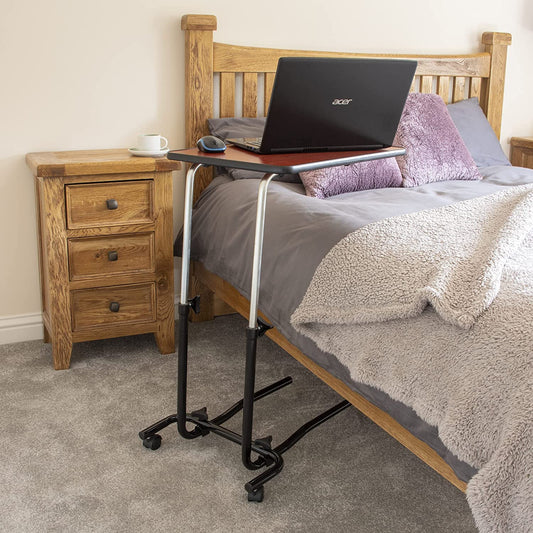 Hospital Tray Portable over Bed Chair Table Mobility Elderly Food Disability.