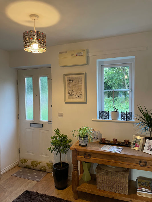 💥SALE 💥Antique Bronze Gem Moroccan Style Chandelier Ceiling Light Shade Fitting Round Universal