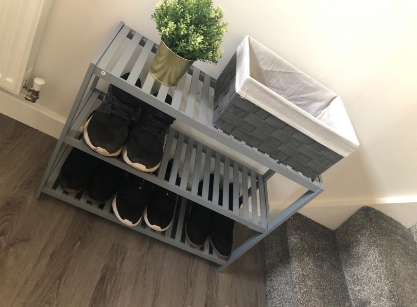 3 Tier Hallway Shoes Rack Footwear Stand Storage Shelves Stable