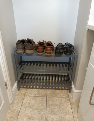 3 Tier Hallway Shoes Rack Footwear Stand Storage Shelves Stable