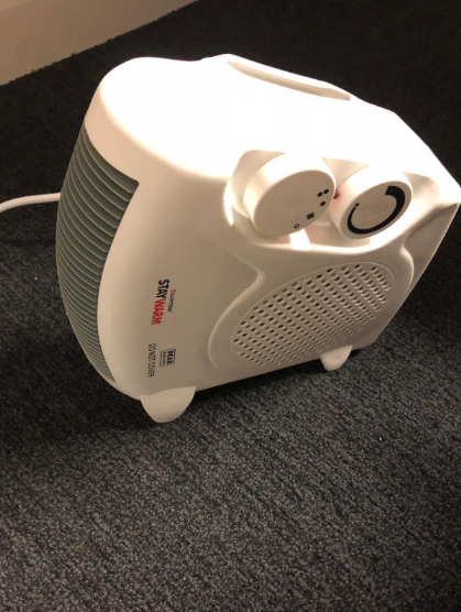 2000w Upright and Flatbed Fan Heater with 2 Heat Settings