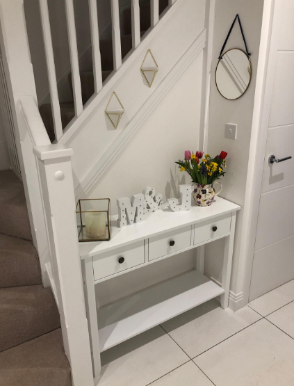Windsor Console Table With Undershelf, Living Room, Hall Way Furniture, White