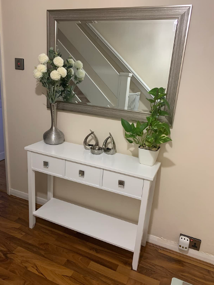 Windsor Console Table With Undershelf, Living Room, Hall Way Furniture, White