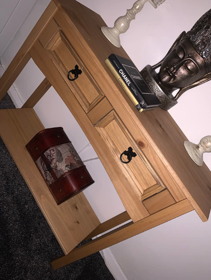 💥SALE💥Corona Console Table, 2 Drawer With Shelf, Solid Pine Wood