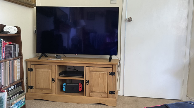 Corona TV Stand 2 Door Flat Screen Unit Television Cabinet Solid Mexican Pine Wood