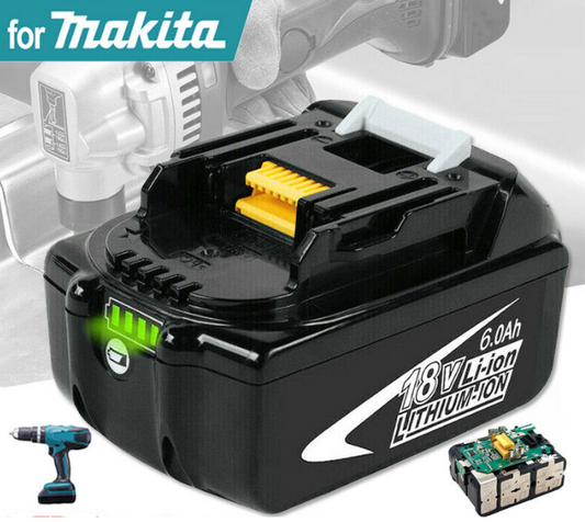 18V 6.0 Ah BL1860 Battery For Makita BL1830 LXT Li-ion BL1850 Cordless Power UK