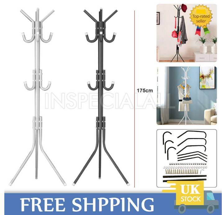 💥SALE💥 12 Hooks Coat Stand Garment Rack Metal FREE SHIPPING