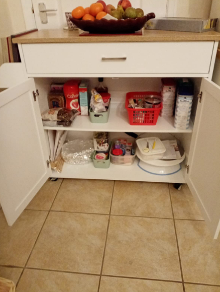 💥FREE SHIPPING💥 Rolling Kitchen Island w/ Adjustable Shelf & Large Drawer Cupboard Cabinet Cart