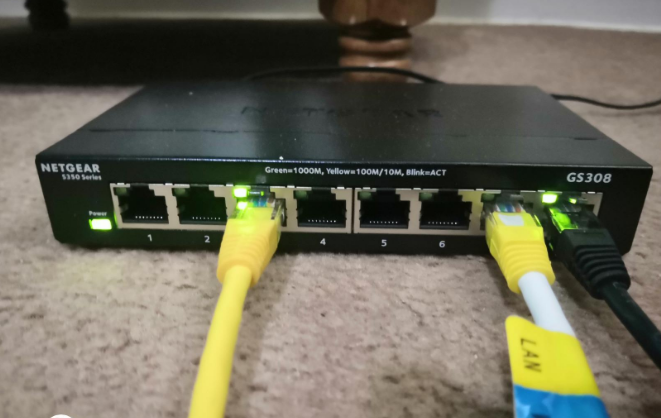 8 Port Gigabit Network Switch GS308 | Ethernet Switch | Ethernet Splitter | Plug-and-Play