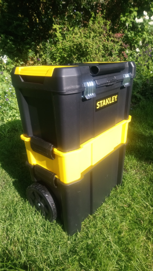 STANLEY Essential Rolling Workshop Toolbox, 3 Tier Stackable Units