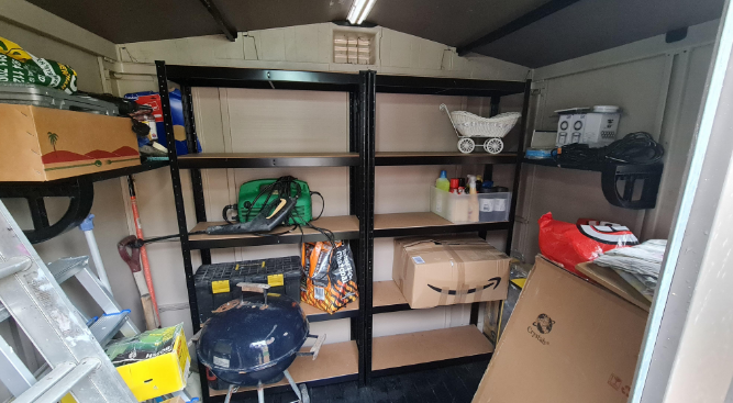 2PCS Heavy Duty 5 Tier Garage Shelving Units Metal Storage Shelves175KG Per Shelf, Black
