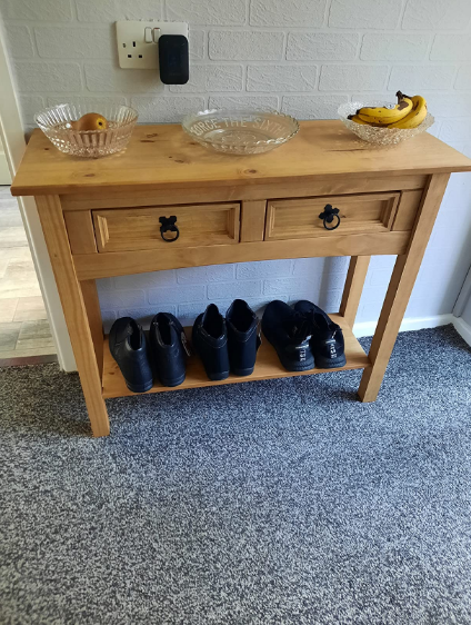 Corona 2-Drawer Console Table - Pine