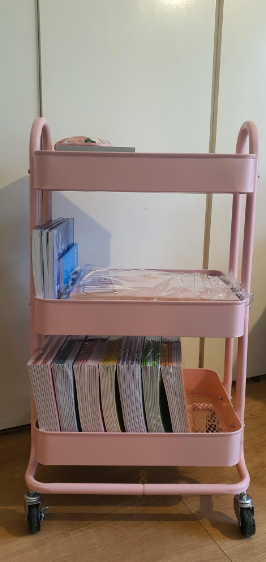 3-Layer Kitchen Trolley with 360 Degree Wheels for indoor and outdoor use