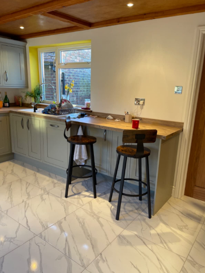 2 Set Bar Stools, Kitchen Stools, Tall Bar Chairs with Backrest, Steel Frame, Rustic Brown