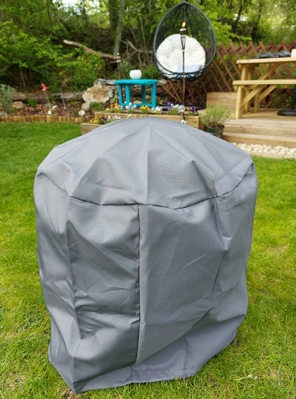 Globe Fire Pit Large 60cm Outdoor Round Firepit for Outdoor with Weatherproof Cover (Black)