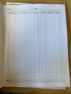 Accounts book: Accounting book self employed | Income and expense log book |FREE SHIPPING