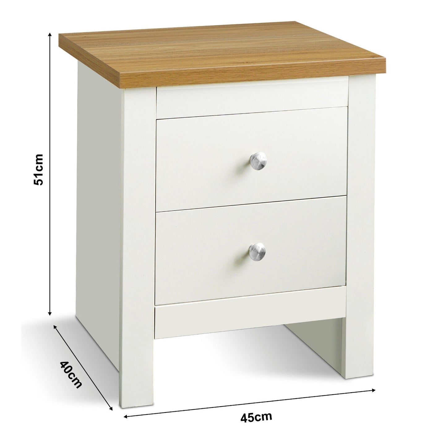 Arlington Chest of Drawers Bedside Cabinet Wood Bedroom Modern Storage Furniture