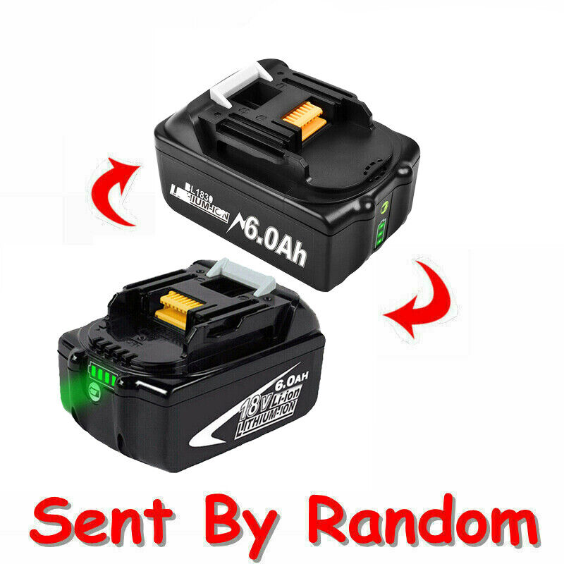 18V 6.0 Ah BL1860 Battery For Makita BL1830 LXT Li-ion BL1850 Cordless Power UK
