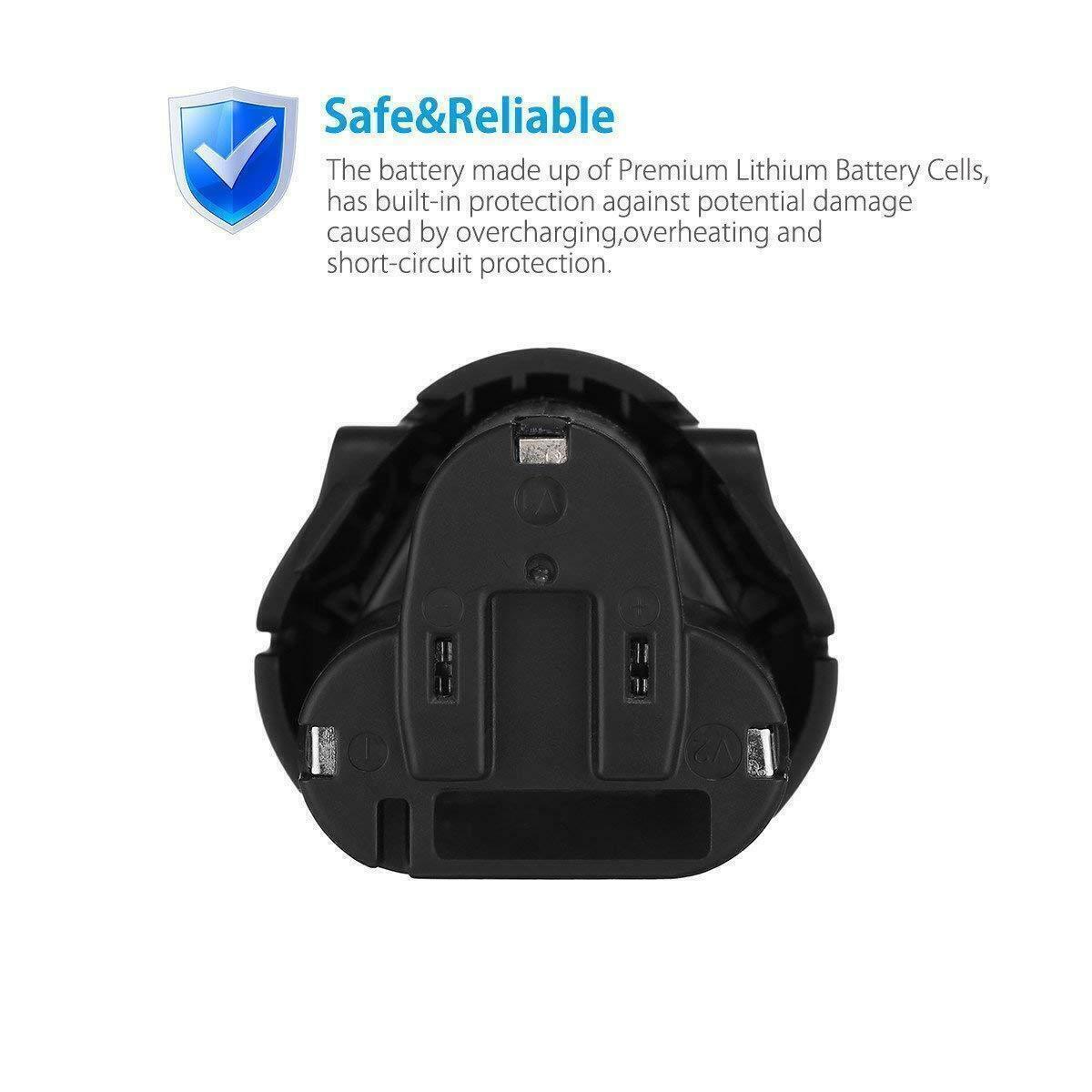 2Pack 10.8V 4.6Ah for Makita BL1013 Li-ion Battery BL1014 194550-6 194551 LCT203