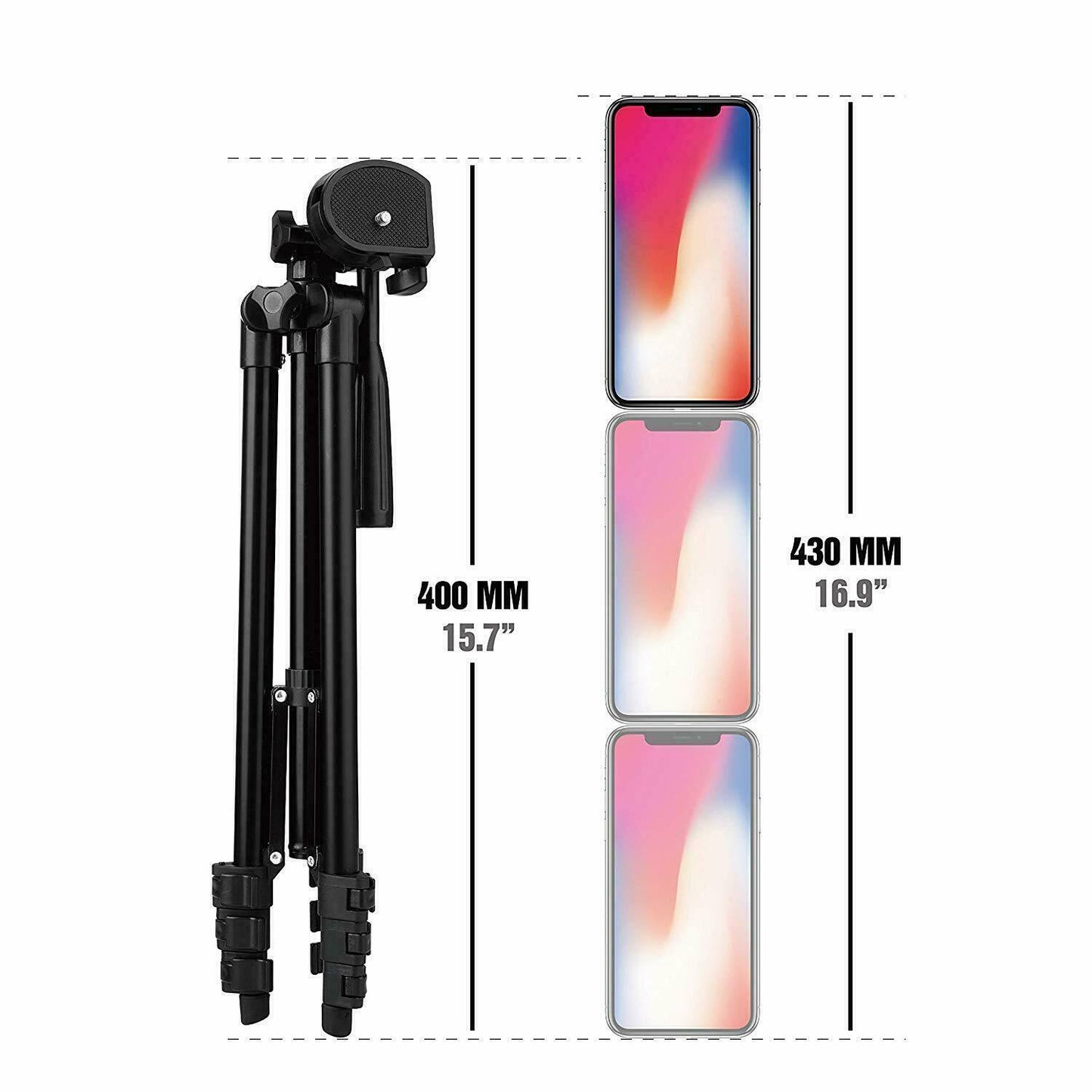 Stretchable Tripod Stand & Remote For iPhone 12 Samsung Sony Digital Camera UK