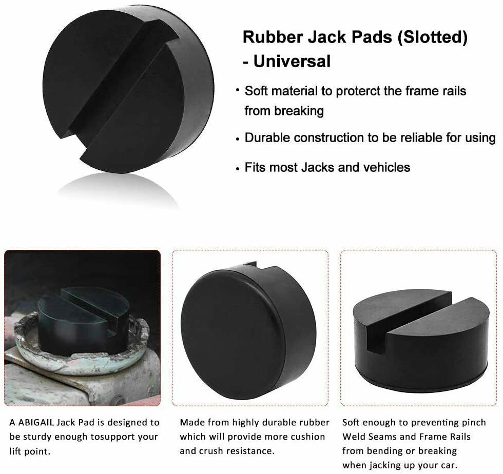 Car Rubber Pad Block Hydraulic Ramp Jacking Pads Trolley Jack Adapter Lifting