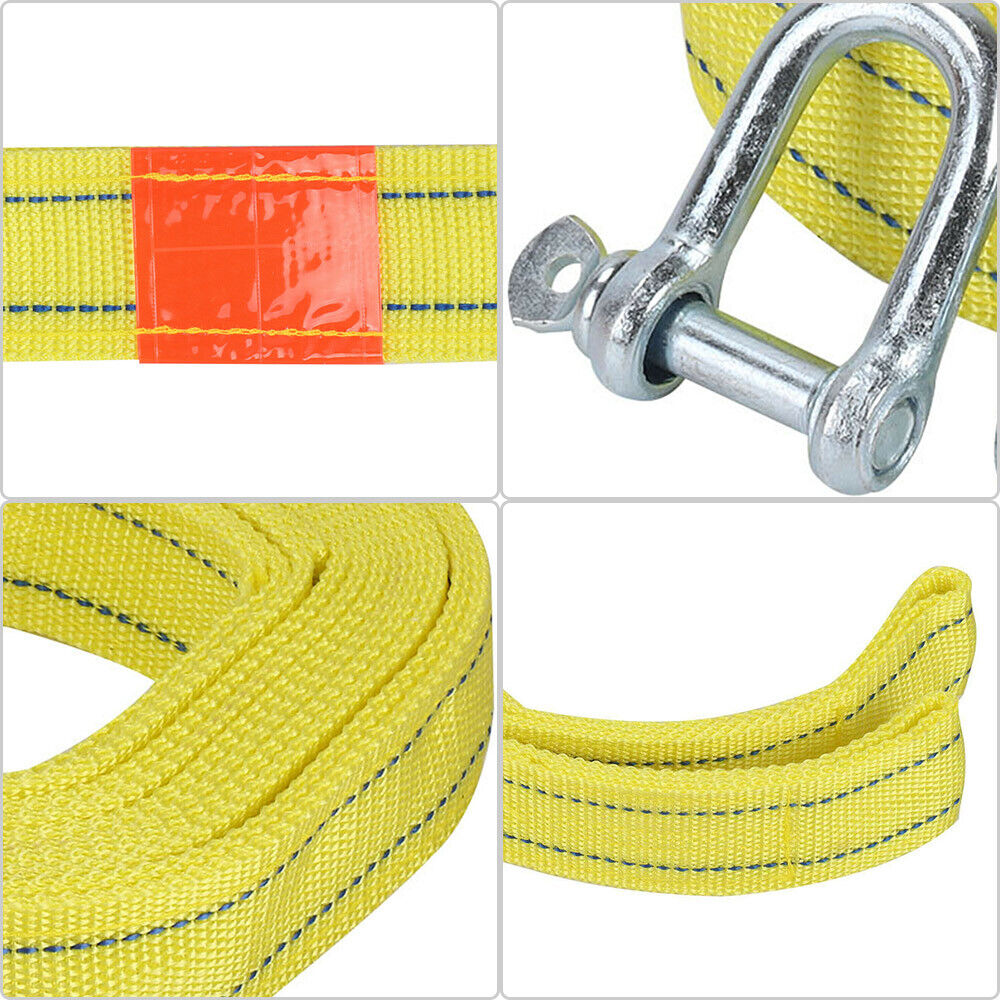 5T 5M Tow Rope Towing Pull Strap Heavy Duty Offroad Recovery Quality Polyester